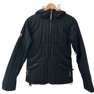 CAPP3L Down Filled Puffer Full Zip Hooded Snowboard Jacket Universal Sizing